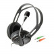 Наушники Gemix HP-810MV Black, 2 x Mini jack (3.5 мм), накладные, кабель 2.4 м